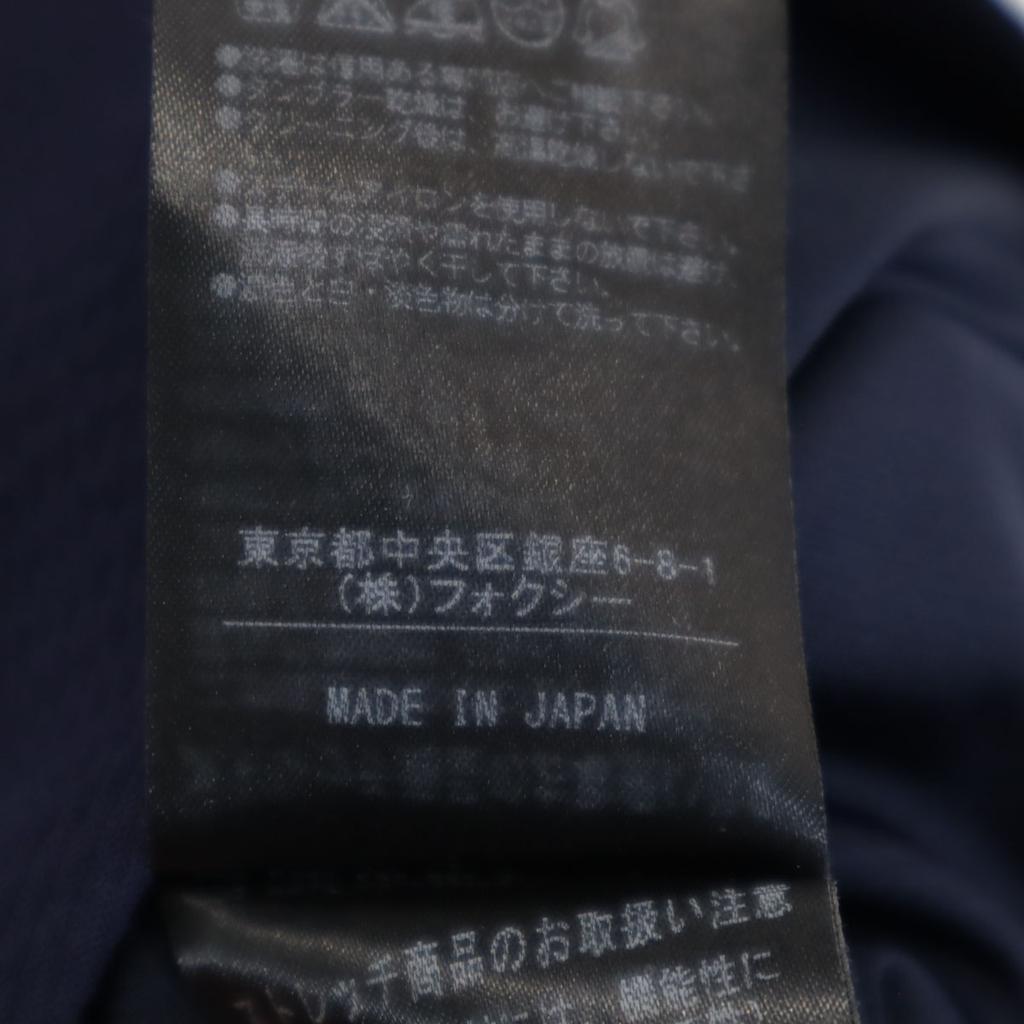 FOXEY NEW YORK Made In Japan Short Sleeve French Sleeve One Piece 40 Navy Women Used