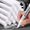 10/1pcs White Marker Pen Waterproof Oil Proof for Plastics Paper Signature Cardboard , Tires, Painting Metal Logistics, Factory