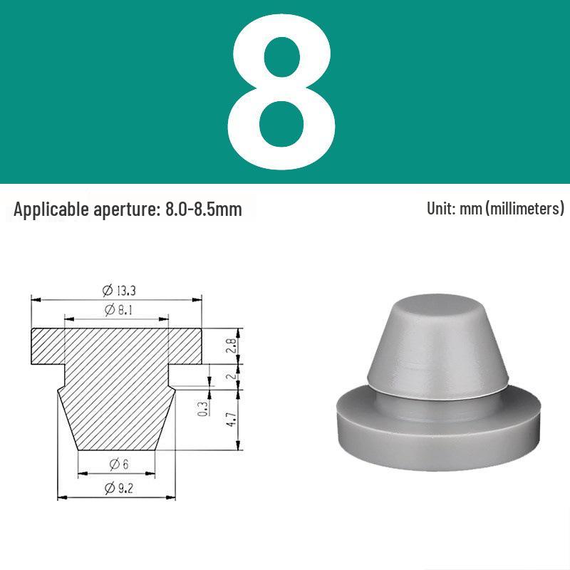 High-Temp Resistant Silicone Rubber Stopper with Card Slot Sealing Cap