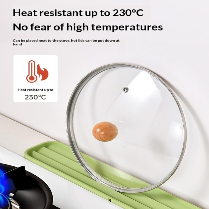 Nonslip Silicone Drain Pad Draining Mat With Unique Texture Kitchen Sink Organiser for Bottle Cup Dish Utensils