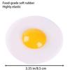 Simulation Fun Egg Squeeze Toys Soft Realistic Fried Eggs Artificial Egg Model Restaurant Display Props Kids Kitchen Toy