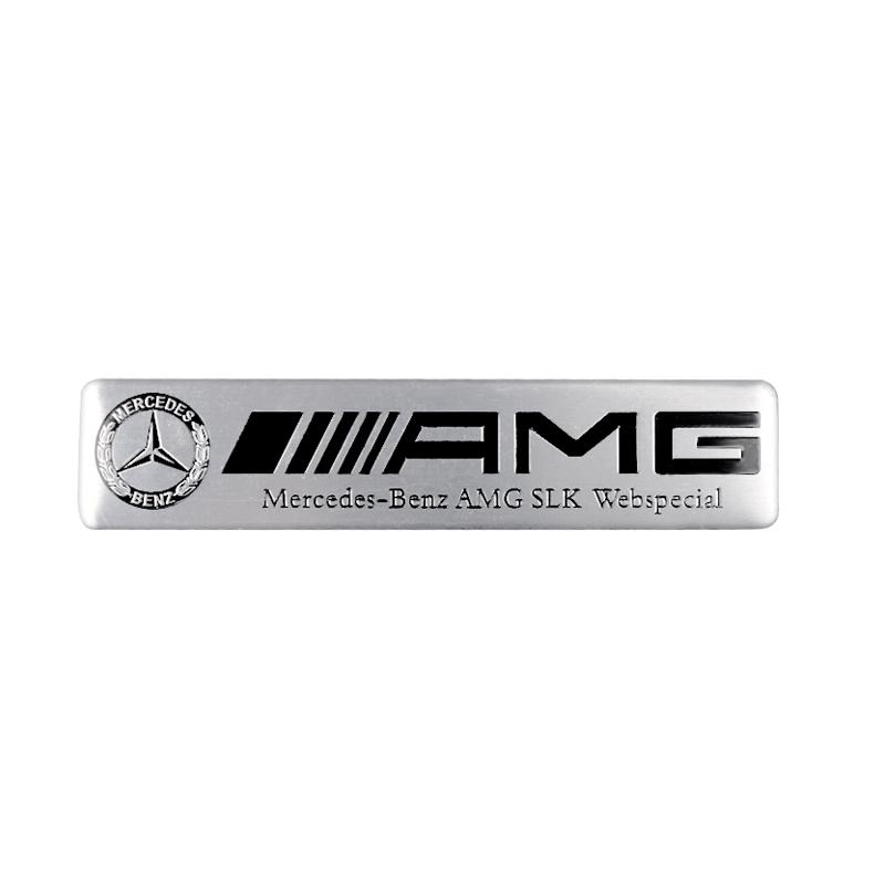 Heißer Autoaufkleber 3D Aluminium Auto Seitenkarosserie Heckklappe Emblem Dekoration Aufkleber für Mercedes Benz W204 W205 Amg W211 W212 W213 Sma