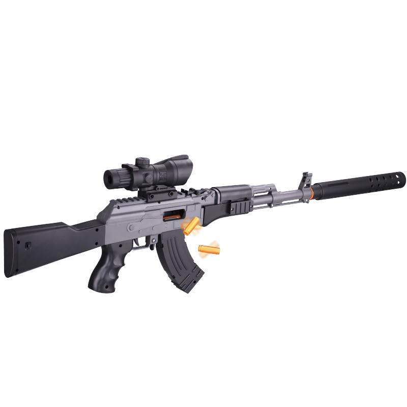 SOFT BULLET Assault for Ages 10 and No Batteries Soft Sponge Sports Shooting Toy for Indoor and Outdoor YOU&I Star, Up, Required, Bullets, Use,