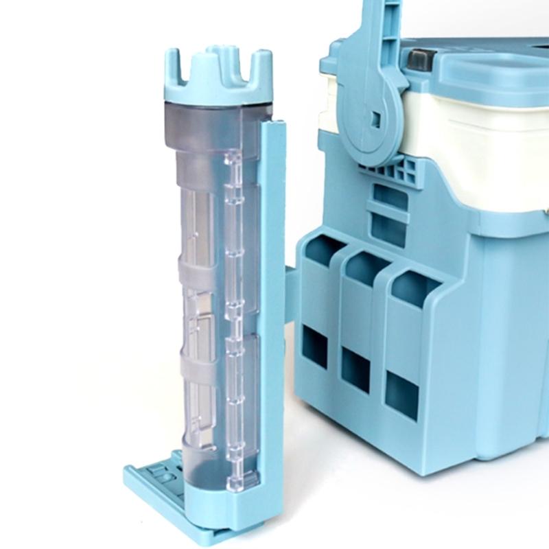 Fishing Box Rod Insert Stand Fishing Rod Barrels Rod Tube Vertical Insertion Device Fishing Box Rod Support Holder