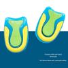 Tricolor Silicone Heel Pad: Sport Shock Absorption, Odor Resistant, Sweat Absorbent, U-Shaped Half Size Insole.