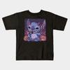 Boys Girls Soft Cotton Graphic Tees Halloween Stitch Breathable Daily School Wear Kids T-Shirts