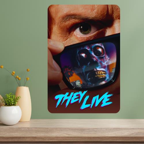 

They Live Classic Movie Metal Poster Sign 20x30cm（7.8x11.8inch）