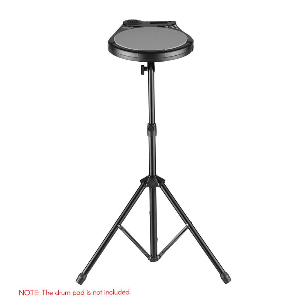 Drum Pad Metal Stand 8mm Screw Connector 46cm 79cm Adjustable Height for 8 10 Inch Drum Practice Pad with Carry Bag