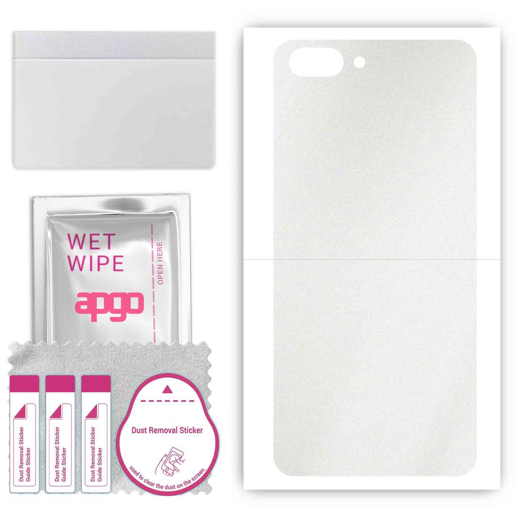 apgo Protective Skin Sticker for the Back Compatible with Realme C1, Wrap Film, Foil, Vinyl - Pattern Matte Transparent