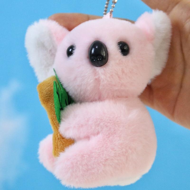 1Pcs Creative Plush Toy Koala Keychain Cute Cartoon Plush Koala Fun Keychain Girl Women'S Backpack Decoration