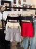 Damen High-Waist Wollstrick-Shorts - 5 Farben, Vielseitige Schlankmachende Sportbekleidung