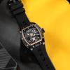 Men's transparent fashion watch barrel-shaped fully automatic trend luminous waterproof mechanical watch