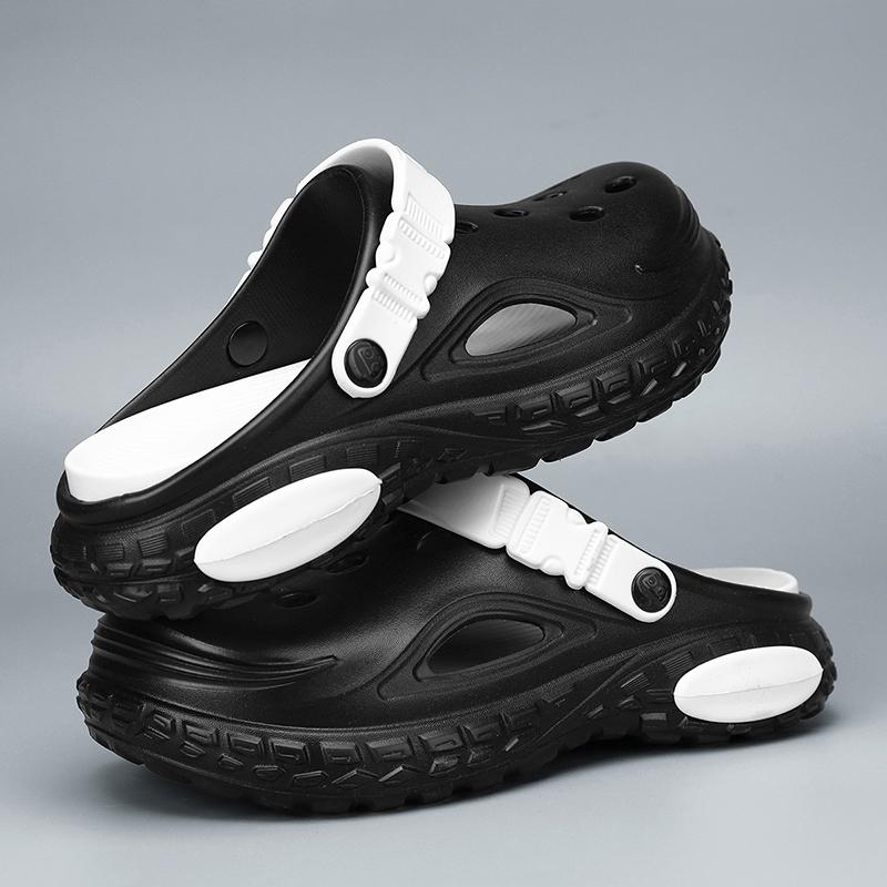Zomer Mannen Dikke Zool Antislip Ademende Neuskap Sandalen Casual Strandslippers 37-38
