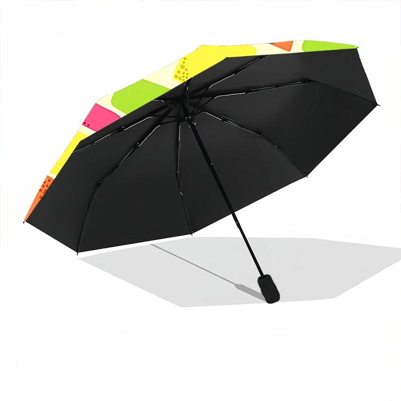 1pc Colorful PatternAutomatic Open/close Folding Umbrella, Compact Portable Travel Umbrella, Perfect Birthday/Holiday, Cute Umbrella y016