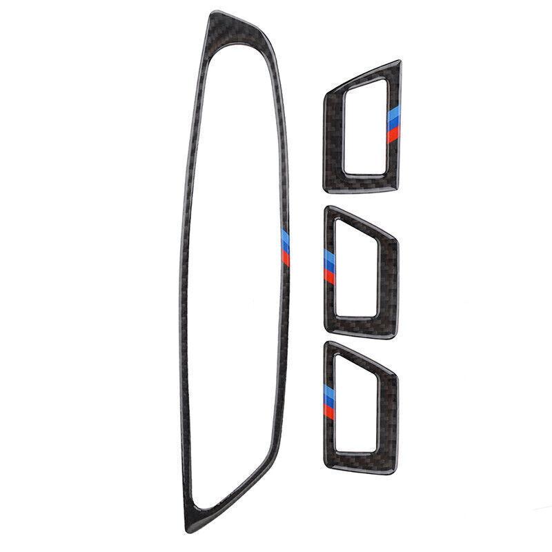 For BMW F10 2011-2017 Carbon Fiber LHD Window Switch Cover Sticker Molding Trim