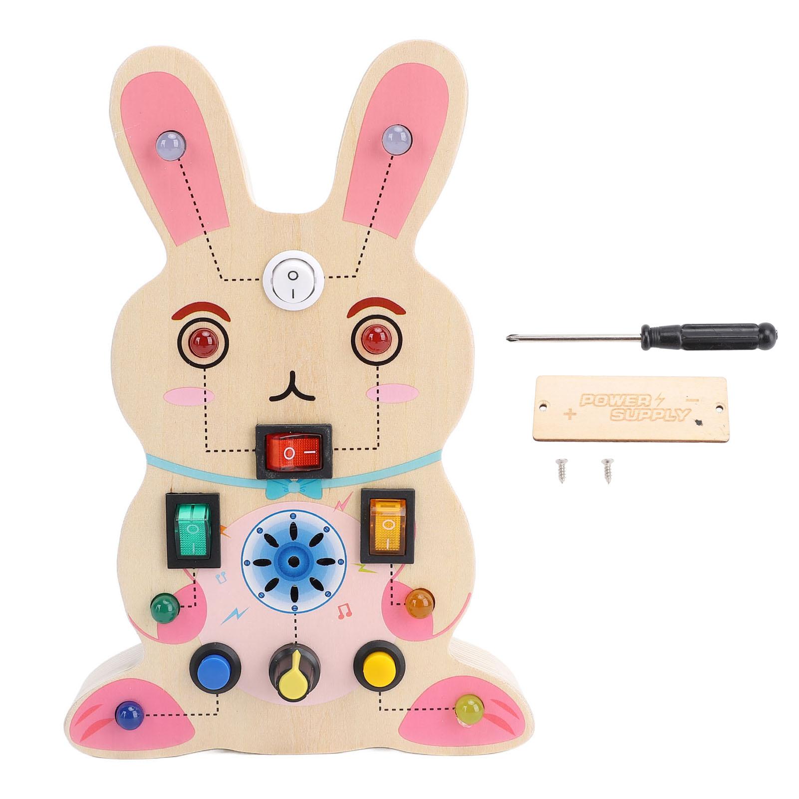 

Wooden Switch Light Game Sensory Board Switch Toy Children Early Learning Educational Toy for Kids