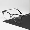 2026 New Square Glasses Women's Men's Business Leisure Eyebrow Frame Glasses Frame Anti-blue Light Eye Protection Flat Light Glasses