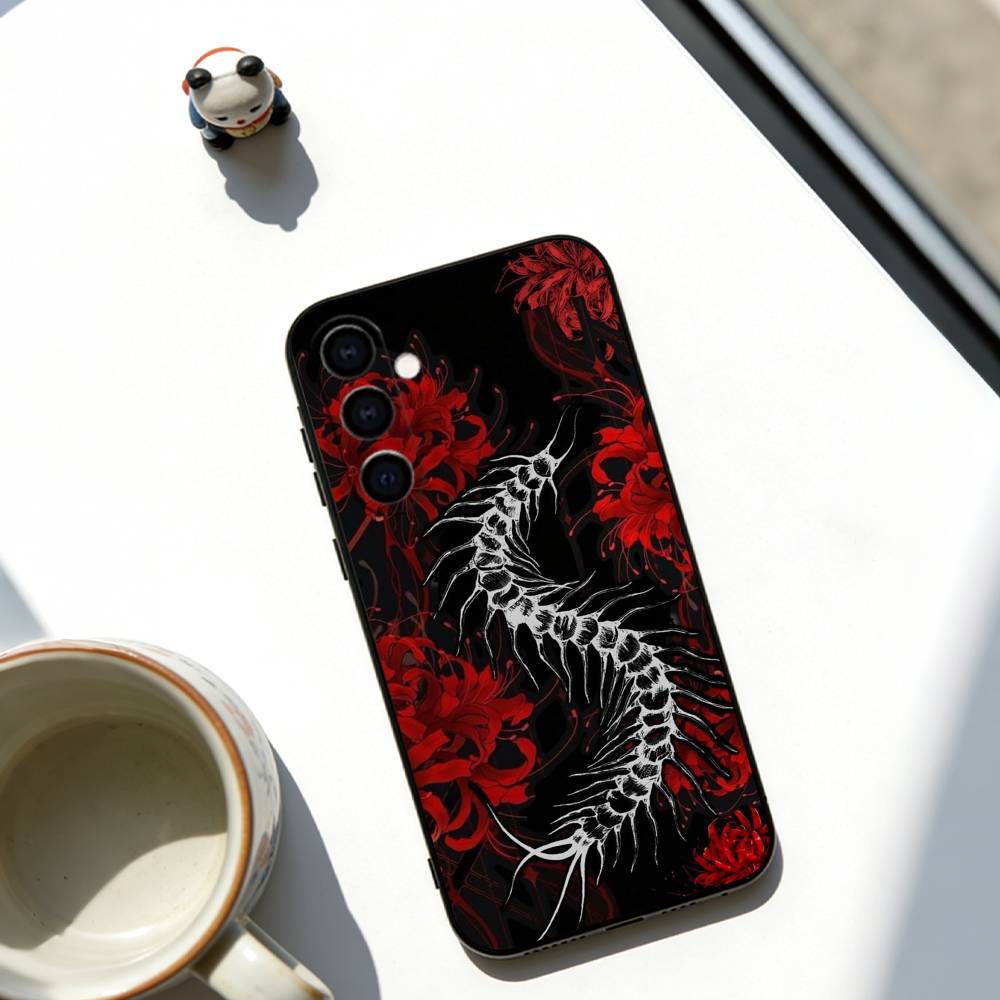 

Flower of Hell Phone Case For Samsung Galaxy A73,A72,A71,A70,A53,A52,A51,Others Soft Black Cover Samsung a21s