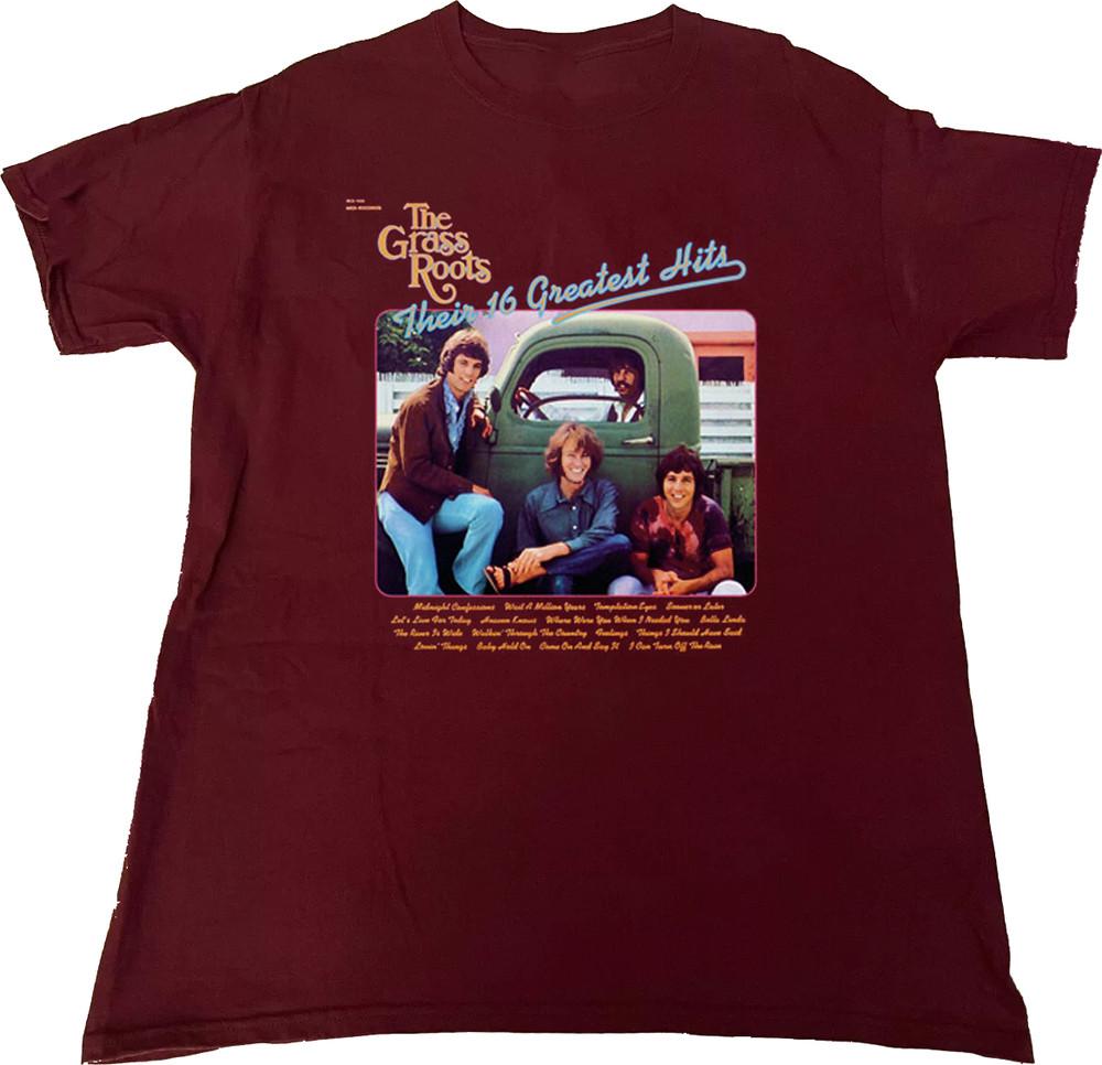 The Grass Roots Band Their 16 Greatest Hits T Shirt  Unisex T-Shirt S