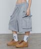 D.XO.H New Logo Big Pocket Half Pants Gray