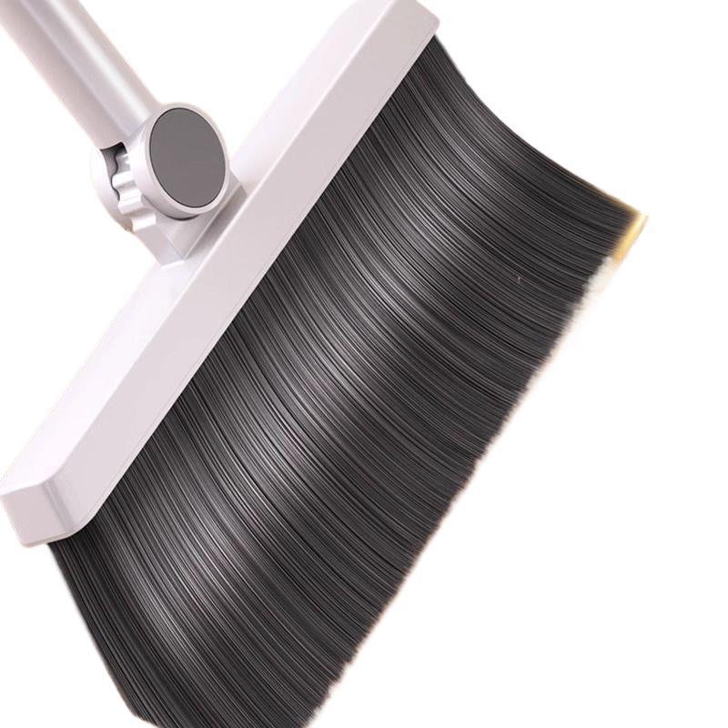 Folding Broom & Dustpan Set with Soft Bristles for Home