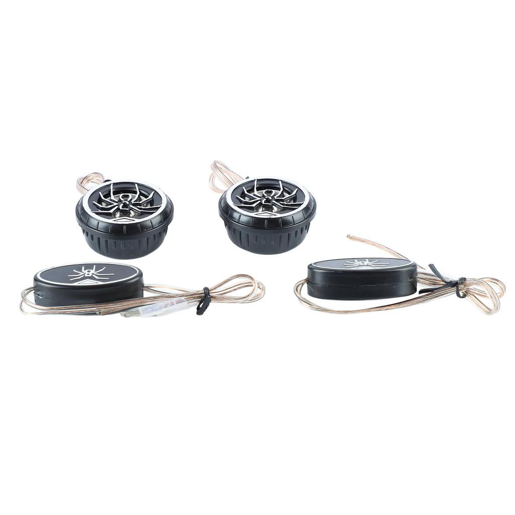 Car Loudspeakers Stereo Round Tweeter with Chrome Plated Spider Pattern for Car Truck