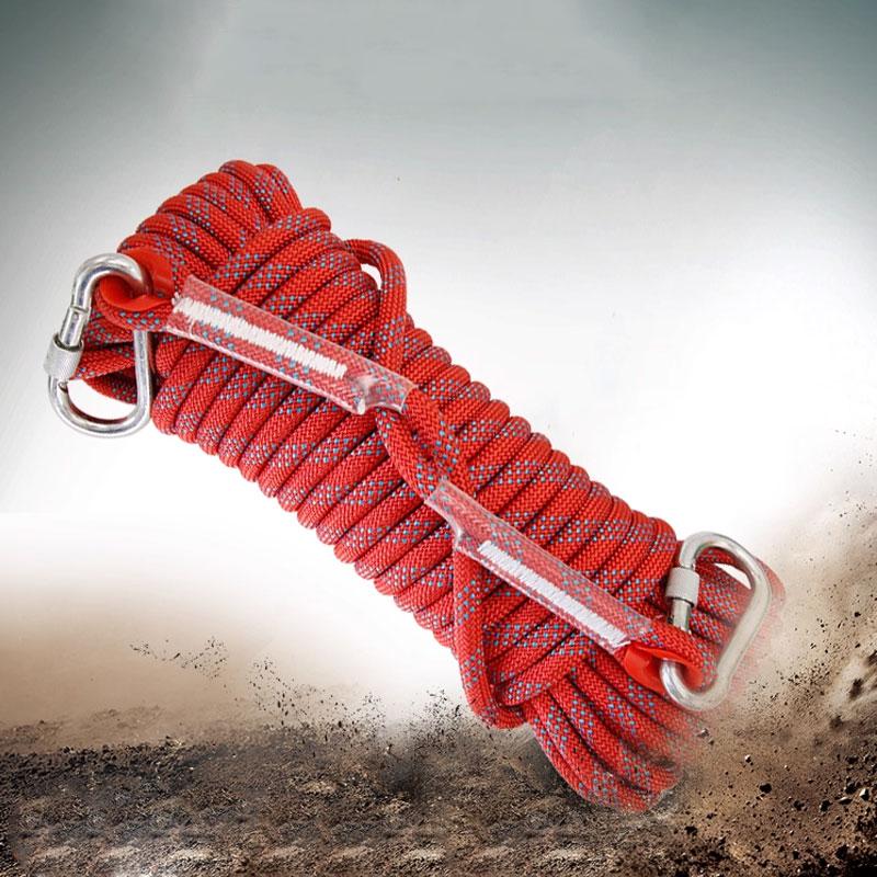 Rock Climbing Rope Outdoor Safety Rope Fire Rescue Safety Escape Rock Climbing Rope Climbing Rope Red and Blue Climbing Ropes