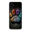 Dog Footprint Paw Cute Phone Case for Realme 8 9 Pro Plus 8i 9i 6 7 GT2 C21 C25 C3 C11 11 Pro 5G Plus Shockproof Silicone Shell