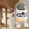 Desktop Trash Can Dustbin Portable Home Small Waste Bin Wastebasket for Dorm Living Room Hotel