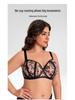 European & American Plus Size Anti-Sagging Mesh Lingerie Bra for Large Busts