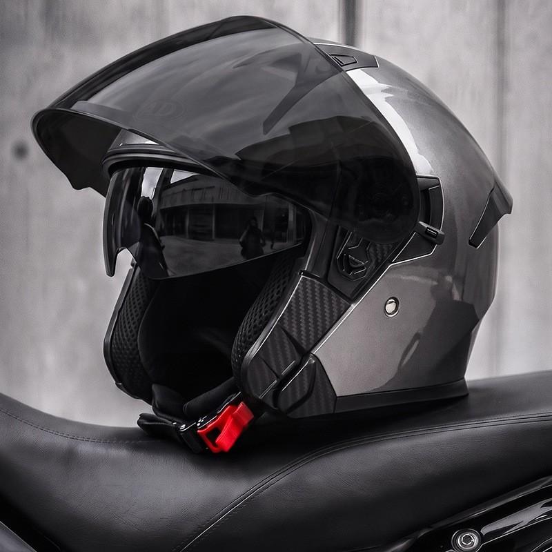 AD 3/4 Motorcycle Helmet Men Women 3C Certified Universal Season Half Electric Scooter