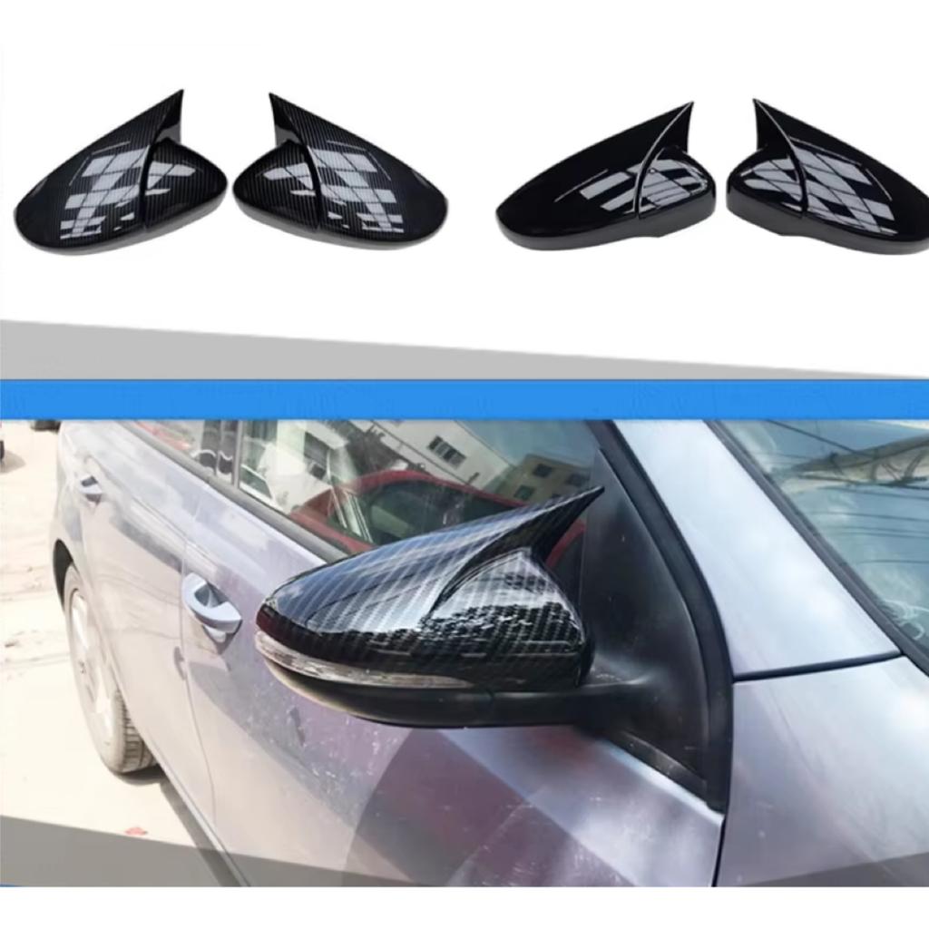 Car Side Wing Rearview Mirror Cover Fit For VW JETTA MK6 Volkswagen Passat B7 Scirocco Beetle CC Eos Add-on Mirror Caps