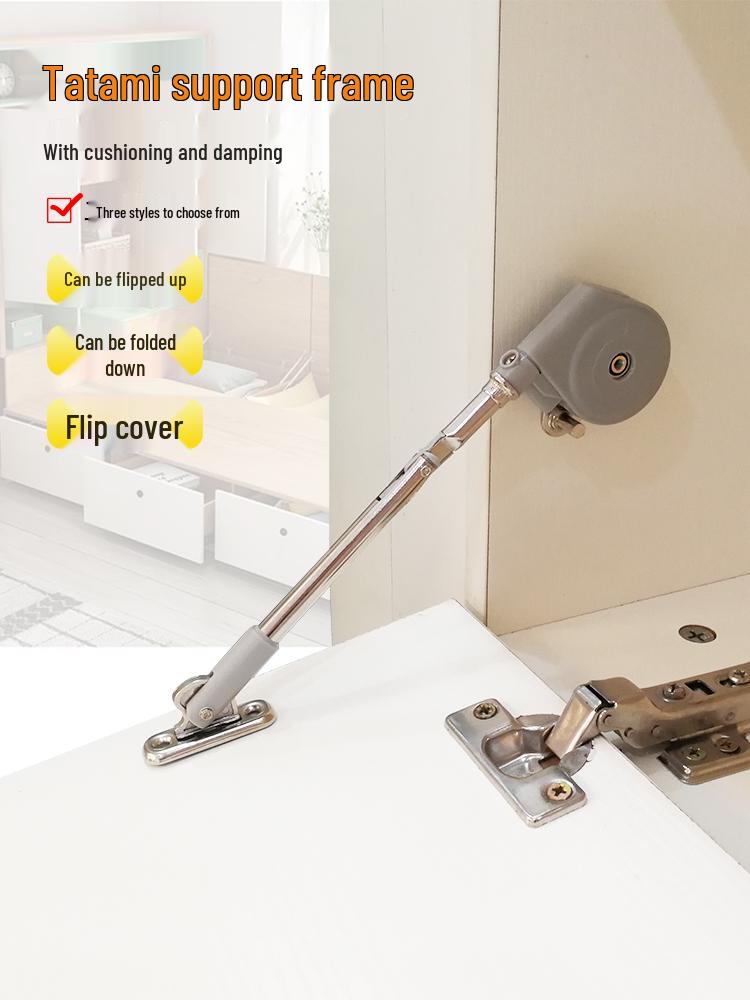 Tatami Dressing Table Hydraulic Gas Spring with Telescopic Flip-up/Flip-down Doors and Damping Buffer.