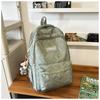 New Junior High School Girls Korean Joker Large Capacity Backpack Korean College Style American High Street Travel Bag Backpack.