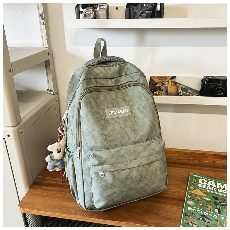 New Junior High School Girls Korean Joker Large Capacity Backpack Korean College Style American High Street Travel Bag Backpack.