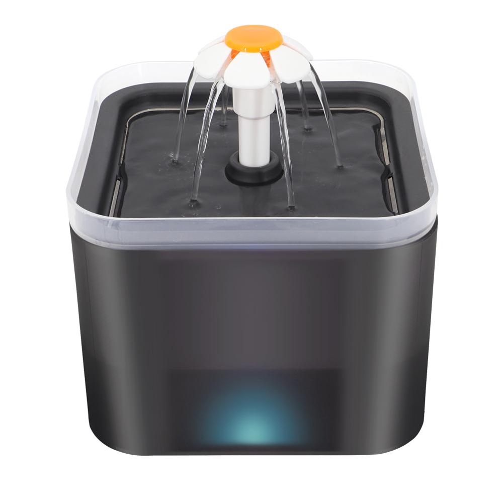 

Прозрачный фонтан для кошек, поилка для домашних животных, зарядка через USB, автоматический диспенсер для воды со светодиодной подсветкой, бесшумная электрическая кормушка Free size