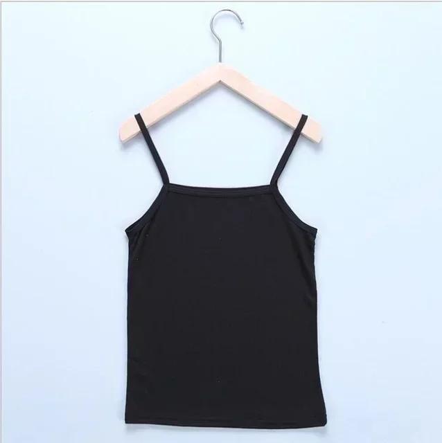 Women Solid Color Simple Clothes Sexy Base Vest Sling Camisoles Undershirts Slim Crop Top Tank Tops Stretch Sleeveless Decor