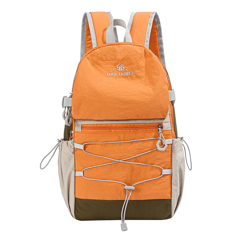 Lightweight Color Block Backpack Unisex Commuter Travel Large Capacity Outdoor Backpack