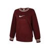 Women's Nike Sweatshirts Women's Burgundy Crew Neck Moderate