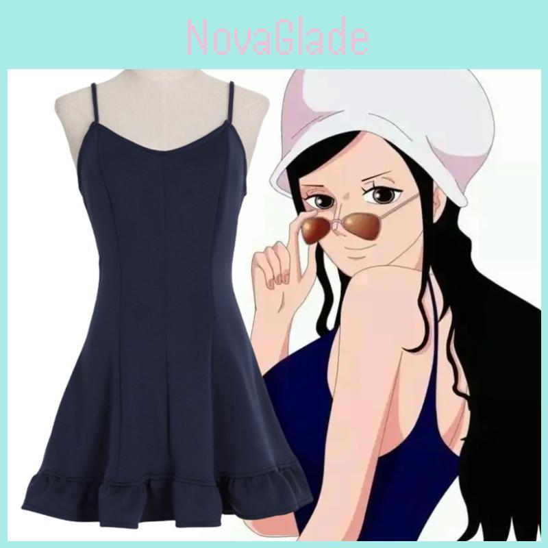 One Piece Nico Robin Cosplay Costume For Girls And Women With Polyester Fabric For Halloween And Anime Role Play