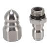 G1/4 Inch Stainless Steel High Pressure Washer Drain Sewer Cleaning Pipe Jetter Spray Quick Plug