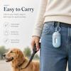 Portable Dog Poop Bag Dispenser with 15 Poo Bags, Hanging Dog Waste Bag Holder for Dog Walking, Pet Garbage Bags