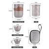 ZHOUYUEHENGSHENG Pure Titanium Portable Kung Fu Tea Set