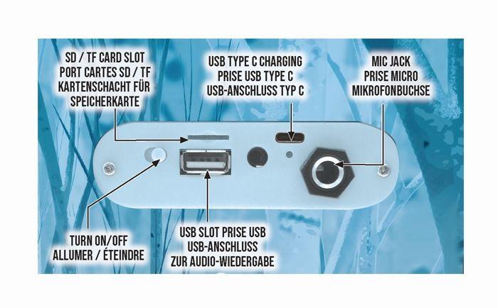 Enceinte Karaoké Enfant - LEXIBOOK - La Reine des Neiges - Bluetooth V5.0 - Effets Lumineux