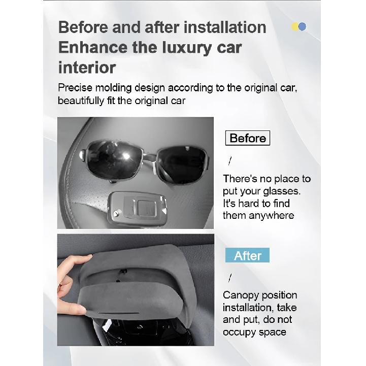Car Glasses Box For BYD Seal 2022 2023 2024 2025 Glasses Case Sunglasses Holder Protective Storage Interior Easily Installable