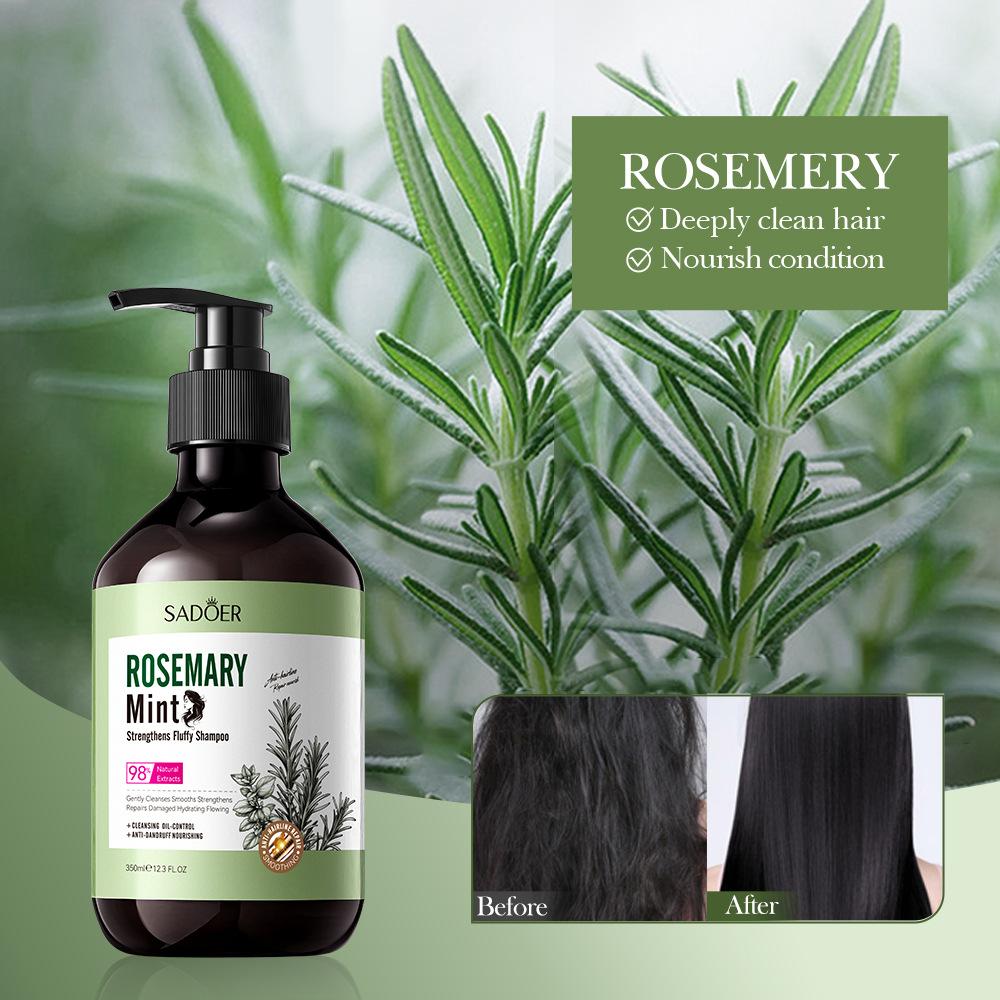 350ml Rosemary Shampoo Natural Hair Growth Promoting Oil Nourishes Hair Reduce Hair Loss Improve Split End Hair Care Shampoo