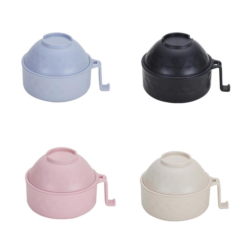 Instant Noodle Bowls Set Household Exquisite Adults Children ple Style Solid Color Draining Container Soup Bowl
