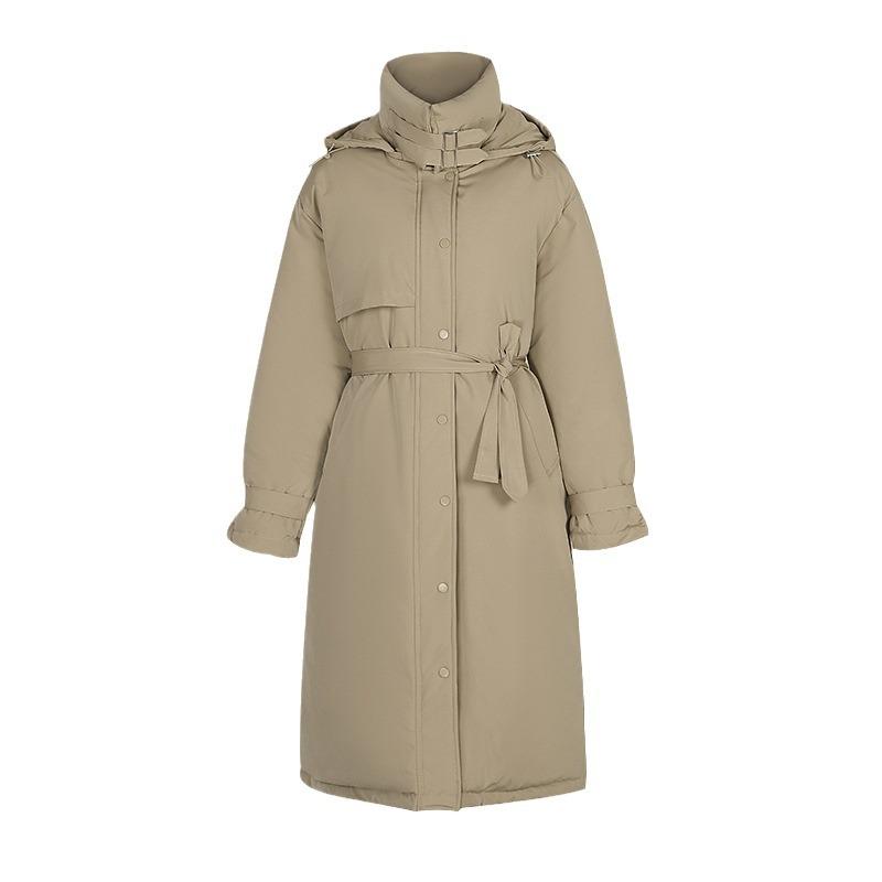 Winter New Cotton-padded Clothes Fashion Long Thickened Cotton-padded Clothes Women's Clothes Coat Trench Coat
