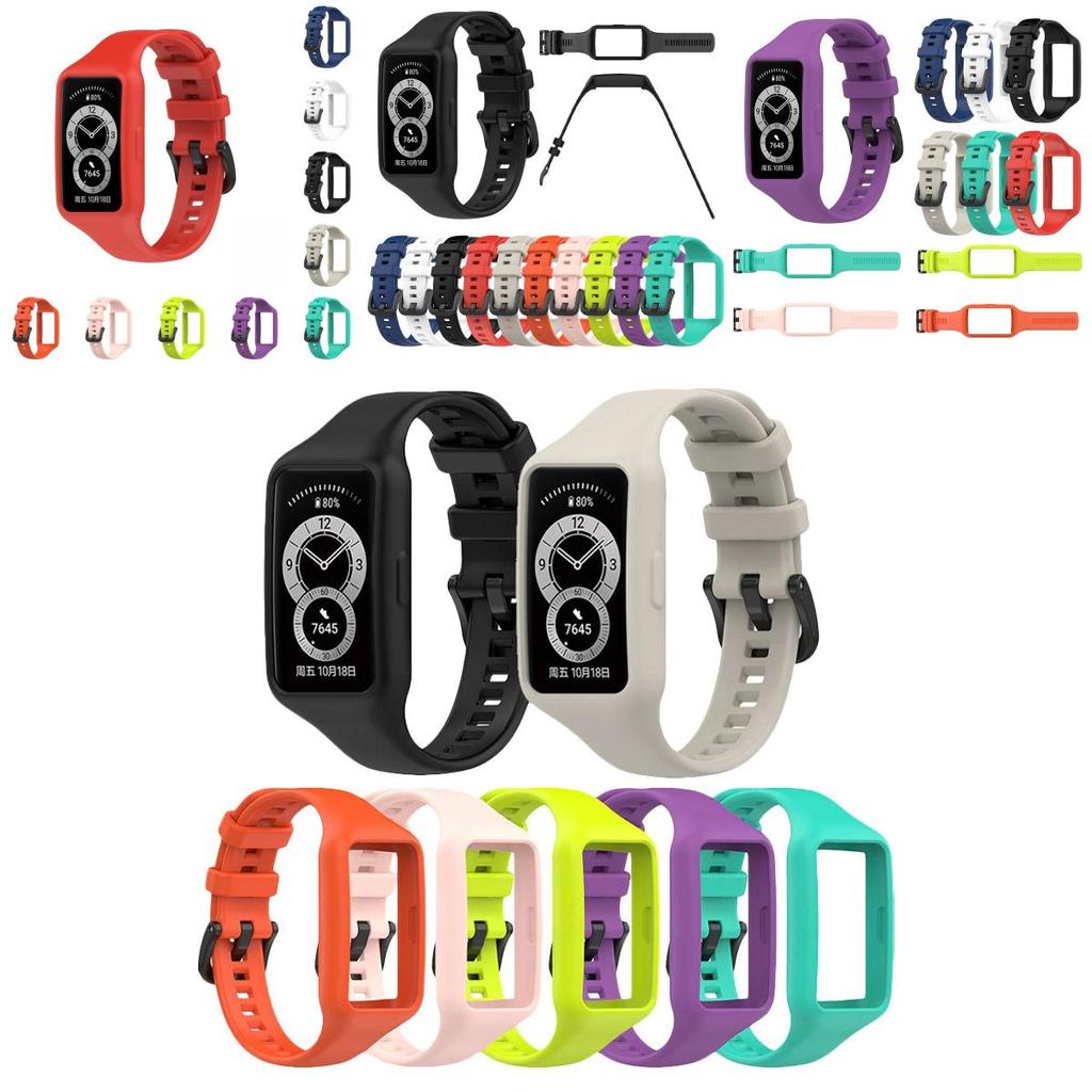 Silikon-Sportarmband mit Vollabdeckung für Huawei Honor Band 6 Stilvoll und Langlebig!