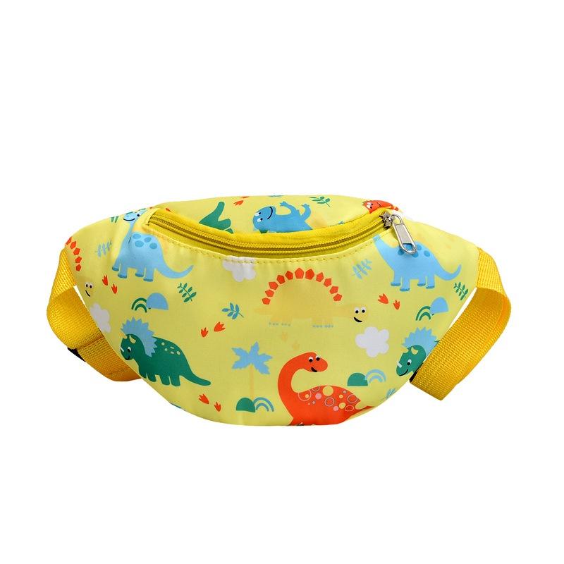 Cute Unicorn Kids Waist Bag Cartoon Dinosaur Shoulder Bag Nylon Material Lightweight And Theft-proof